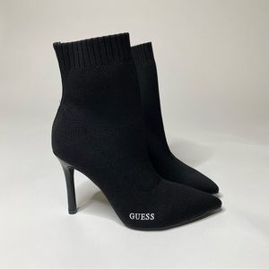Guess Tear Stretch Booties In Black